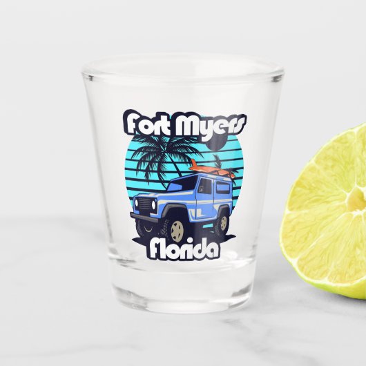 Fort Myers Florida Shot Glas (Voorkant)