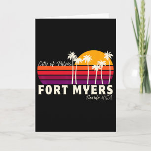 Fort Myers Florida Stad Van Palmen Vakantie Reis S Kaart