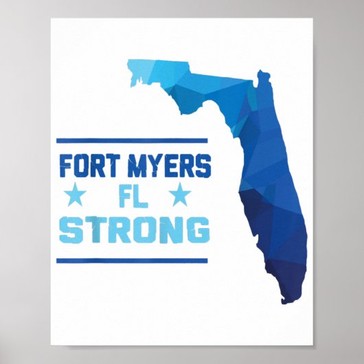 Fort Myers Florida Sterk Poster (Voorkant)
