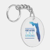 Fort Myers Florida Sterk Sleutelhanger (Voorkant Links)