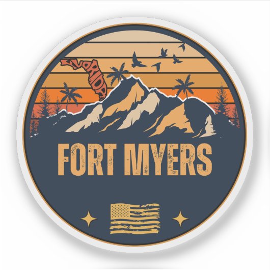 Fort Myers, Florida Sticker (Voorkant)
