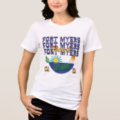 Fort Myers, Florida Tri-Blend Shirt (Voorkant)