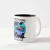 Fort Myers Florida Tweekleurige Koffiemok (Voorkant rechts)