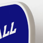 Fort Myers Florida US Navy Blauw Wit Custom Pickleball Paddle (Links Detail)