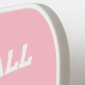 Fort Myers Florida US Roze en Wit Custom Pickleball Paddle (Links Detail)