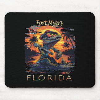 Fort Myers Florida Vakantie Schattige Alligator  Muismat