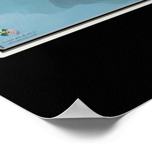 Fort Myers Florida van Space Satellite Map Poster (Hoek)