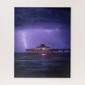 Fort Myers Pier Lightning Legpuzzel (Verticaal)