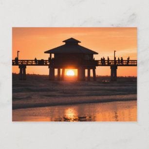 Fort Myers Pier Sunset Briefkaart