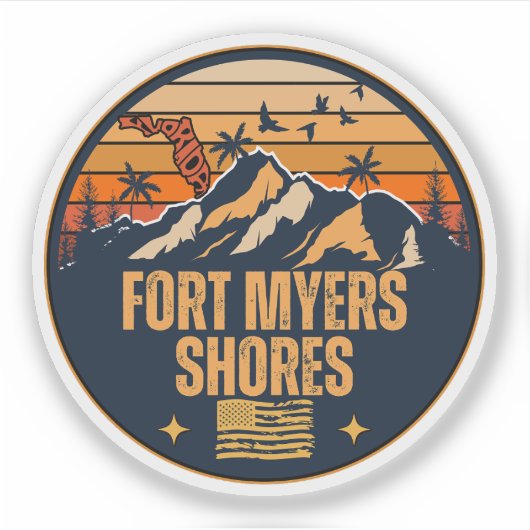 Fort Myers Shores, Florida  Sticker (Voorkant)