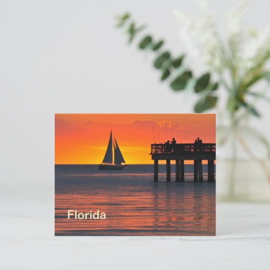 Fort Myers sunset Briefkaart (Staand voorkant)