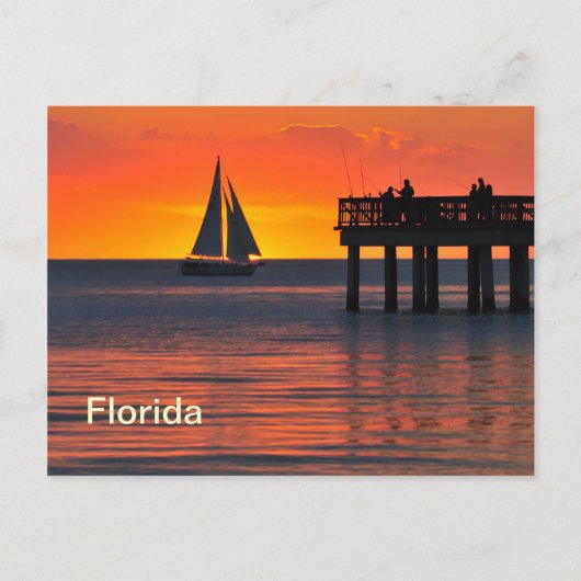 Fort Myers sunset Briefkaart (Voorkant)