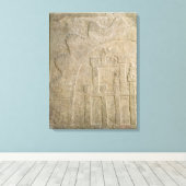 Fort onder Siege, uit Nimrud, Irak Canvas Afdruk (Insitu (Houten vloer))