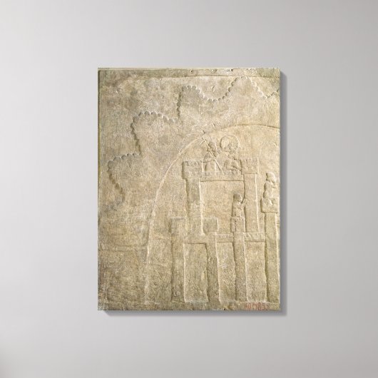 Fort onder Siege, uit Nimrud, Irak Canvas Afdruk (Voorkant)
