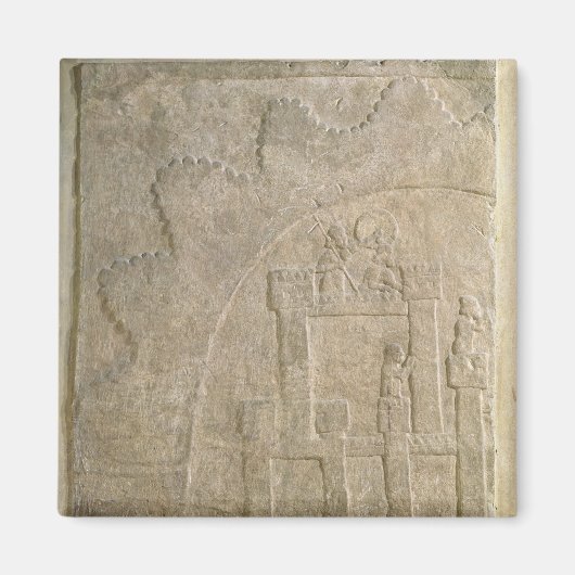 Fort onder Siege, uit Nimrud, Irak Magneet (Voorkant)