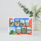 Fort Ord, California  Big Letters Briefkaart (Staand voorkant)
