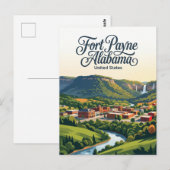 Fort Payne Alabama Briefkaart (Voorkant / Achterkant)