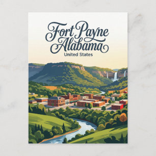 Fort Payne Alabama Briefkaart