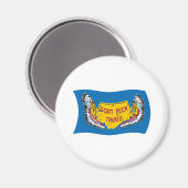 Fort Peck Assiniboine Flag Magnet (Voorkant / Achterkant)