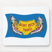 Fort Peck Assiniboine Flag Mousepad Muismat (Voorkant)