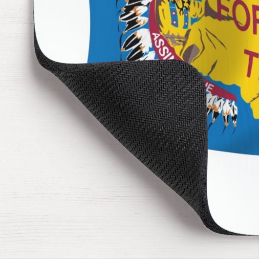 Fort Peck Assiniboine Flag Mousepad Muismat (Hoek)