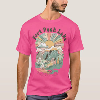 Fort Peck Lake Montana Mountains Wandelen Su T-shirt