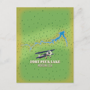 Fort Peck Lake Montana USA kaart