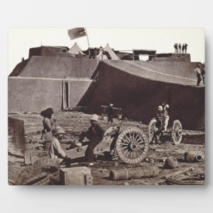 Fort Pehlang, 1860 (albumine zilverdruk) Fotoplaat