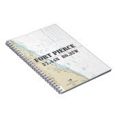 Fort Pierce FL Latitude Lengtegraad Nautical Chart Notitieboek (Rechterzijde)