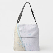 Fort Pierce FL Nautical Crossbody Tas (Achterkant)