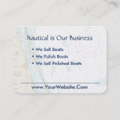 Fort Pierce FL Nautische Grafiek Schoon Fris Blauw Visitekaartje (Voorkant)