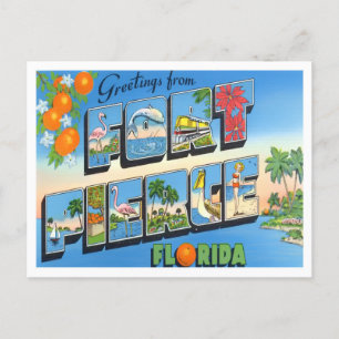 Fort Pierce, Florida  Big Letters Briefkaart