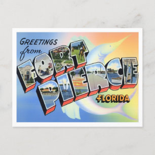 Fort Pierce, Florida  Big Letters Briefkaart