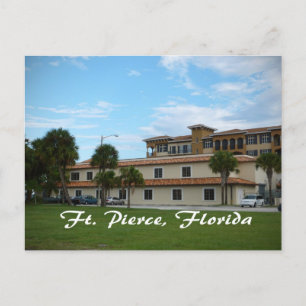 fort pierce florida in de binnenstad briefkaart