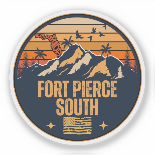 Fort Pierce South, Florida  Sticker (Voorkant)
