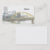 Fort Pitt Bridge in Pittsburgh, Pennsylvania Visitekaartje (Voorkant / Achterkant)