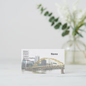 Fort Pitt Bridge in Pittsburgh, Pennsylvania Visitekaartje (Staand voorkant)