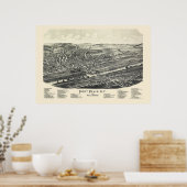 Fort Plain & Nelliston, NY Panoramic Map - 1891 Poster (Keuken)
