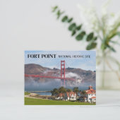 Fort Point Coast Guard Station, Golden Gate Bridge Briefkaart (Staand voorkant)