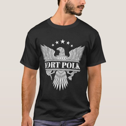 Fort Polk militaire basis T-shirt (Voorkant)