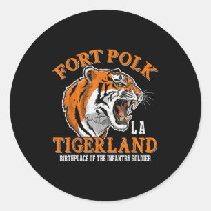 Fort polk tigerland Vietnam oorlog veteraan infant Ronde Sticker