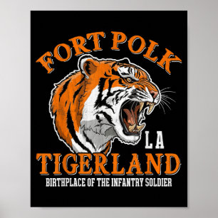 Fort polk tigerland vietnam oorlogsveteraan infant poster