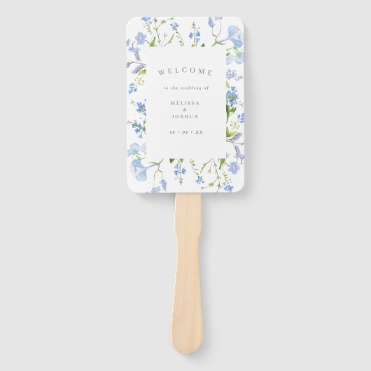 Fort programma voor het huwelijk met een blauwe Wa Handwaaier (Voorkant)