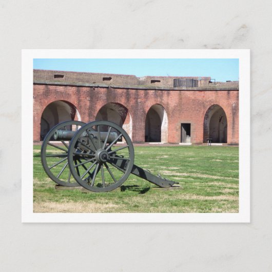 Fort Pulaski Weapon Briefkaart (Voorkant)