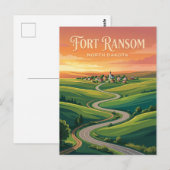 Fort Ransom VS Briefkaart (Voorkant / Achterkant)