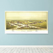 Fort Reno Oklahoma Territory 1891 Lithograph Canvas Afdruk (Insitu (Houten vloer))