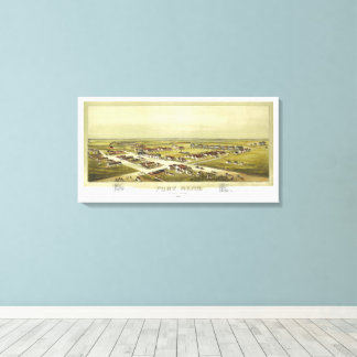 Fort Reno Oklahoma Territory 1891 Lithograph Canvas Afdruk