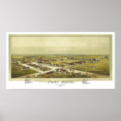 Fort Reno Oklahoma Territory 1891 Lithograph Poster (Voorkant)