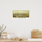 Fort Reno Oklahoma Territory 1891 Lithograph Poster (Keuken)