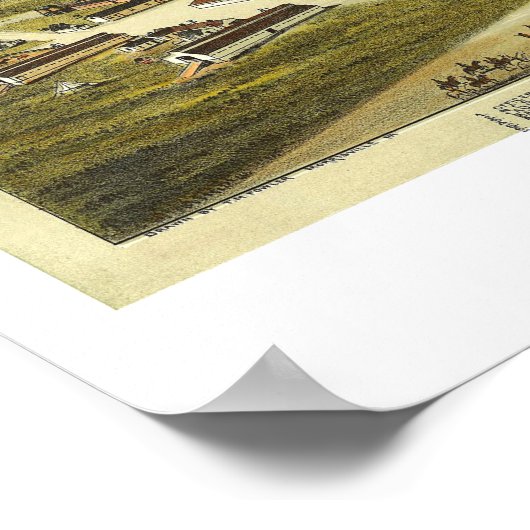 Fort Reno Oklahoma Territory 1891 Lithograph Poster (Hoek)